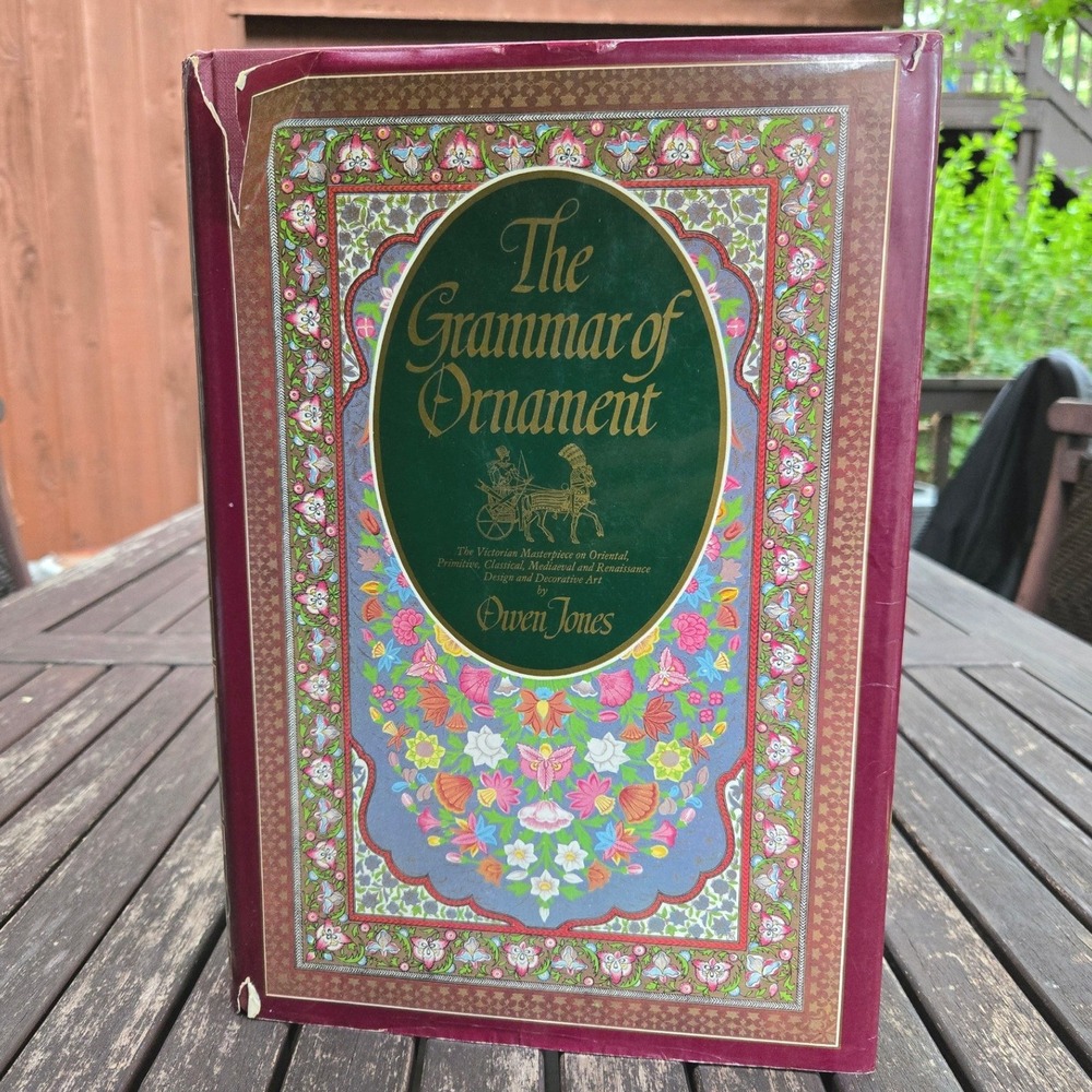 The Grammar of Ornament Owen Jones 1986 Hardcover Art Design Book